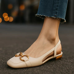Beige Leather